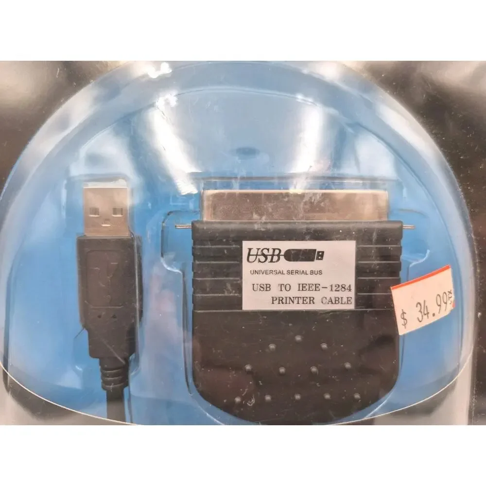 NEXXTECH Ultimate USB to Parallel Printer Cable NEW Sealed